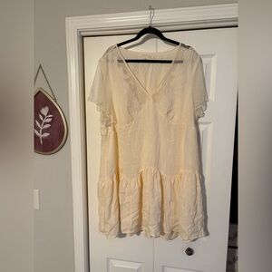 Torrid Festi Cream Mini Dress